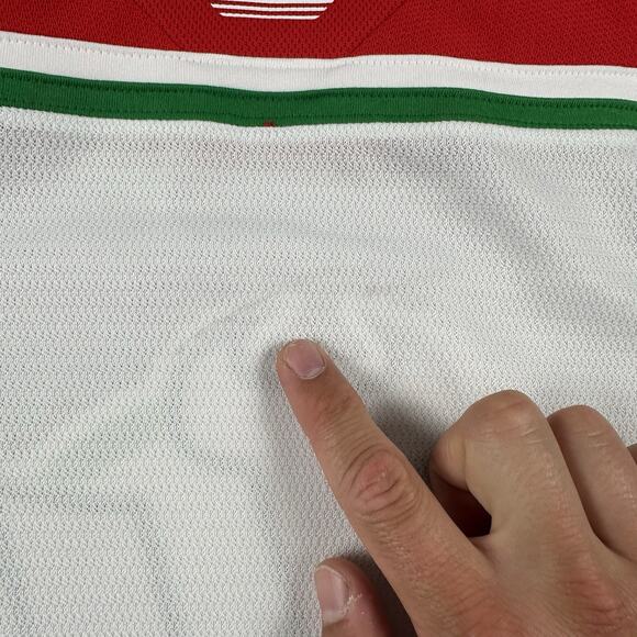 Utica Devils Jersey Youth Small White Red Stitch Logo AHL CCM - Picture 15 of 16